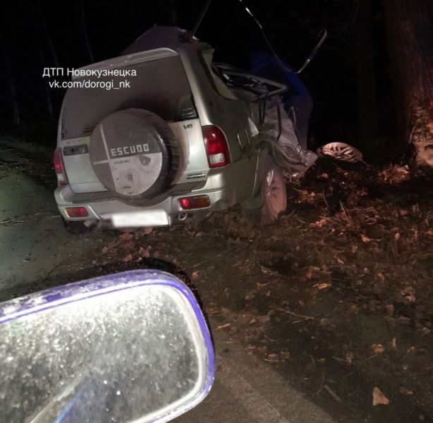 Водитель внедорожника погиб при столкновении с деревом на кузбасской трассе 