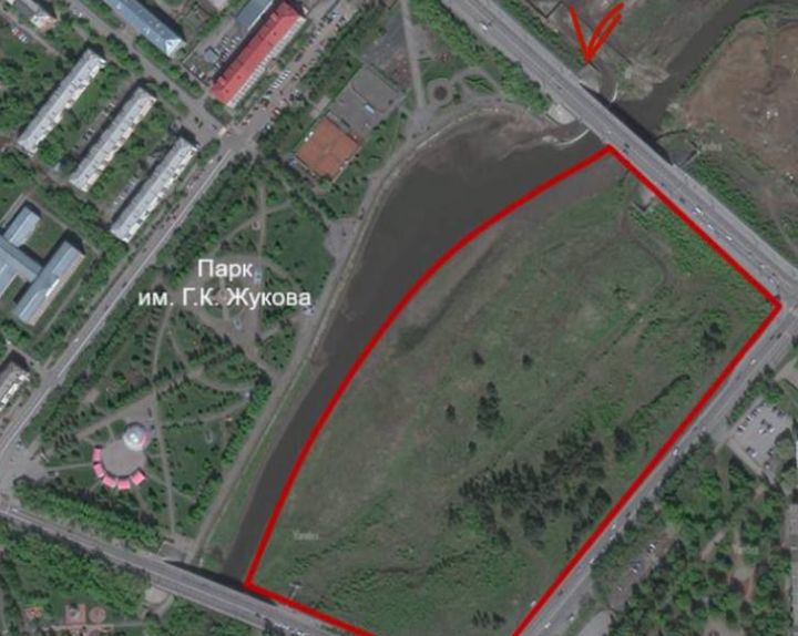 Новая зона отдыха появится напротив парка Победы в Кемерове