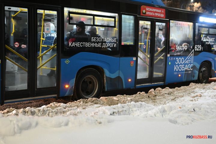 Автобус улетел с дороги около кемеровского поселка 