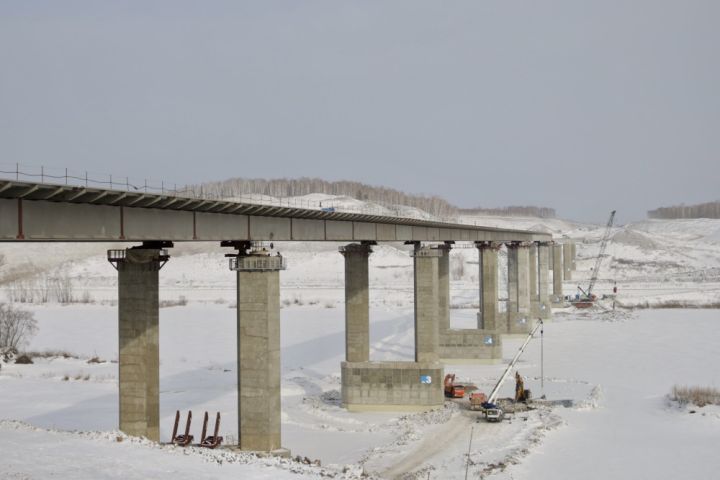 Специалисты закончили один из этапов работ при строительстве моста на обходе Кемерова