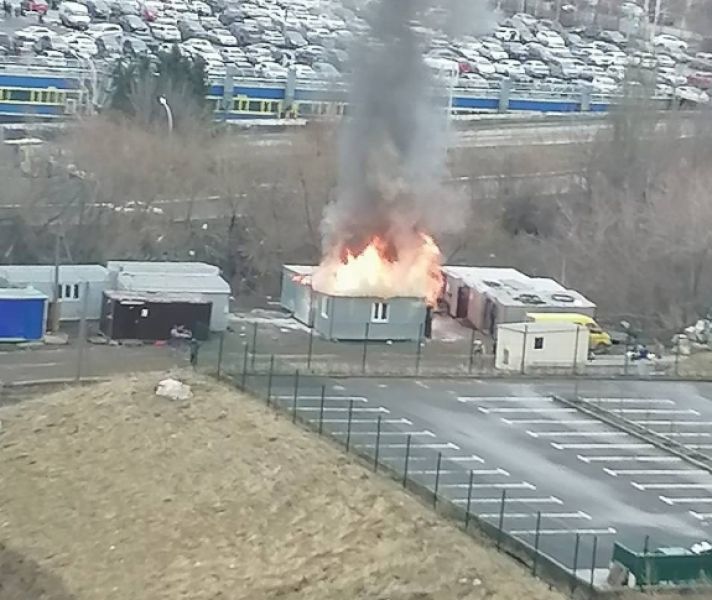 МЧС раскрыло подробности пожара недалеко от ТРЦ «Лапландия» в Кемерове