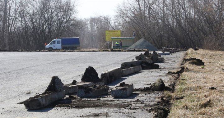 Строители начали ремонт на участке шоссе Егорова в Кемерове