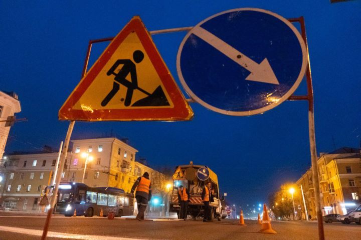 Дорожники в Кемерове приступили к обновлению разметки на проезжей части