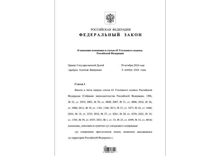 Совершение преступления нелегальным мигрантом в России стало отягчающим фактором