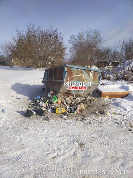 Кемеровчане жалуются на заполненные мусорки в городе   