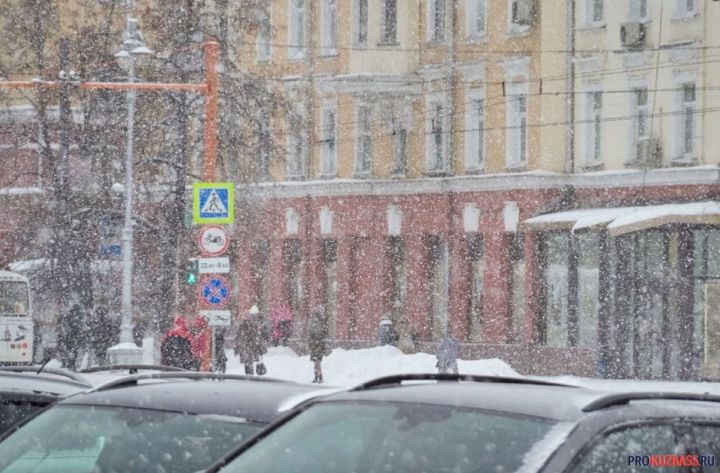 Снег накроет Кузбасс в первый день недели