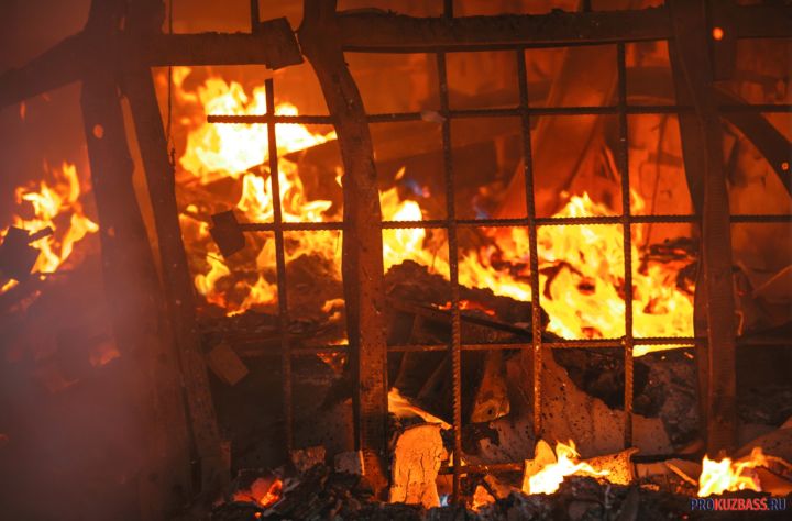 ГАЗель загорелась в Кузбассе