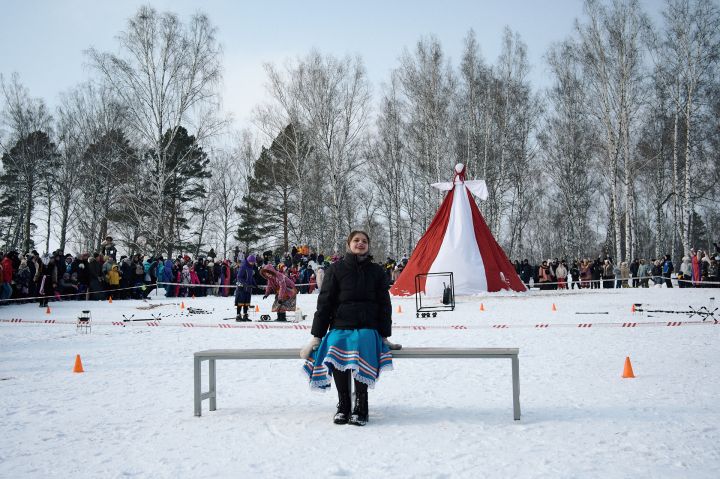 Масленица в «Томской писанице» - с пылающим чучелом и ряжеными 