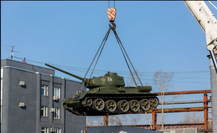 В Новокузнецке с постамента исчез танк Т-34