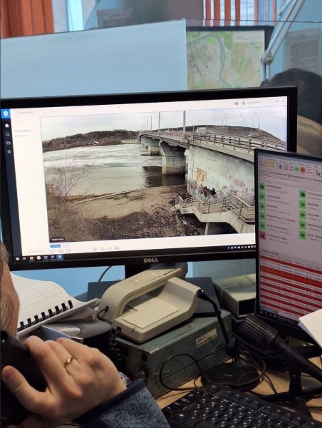 В Кемерове оценивать уровень воды в Томи и Искитимке помогают видеокамеры