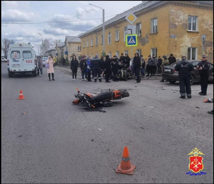 Два подростка пострадали в аварии с мотоциклом в Прокопьевске