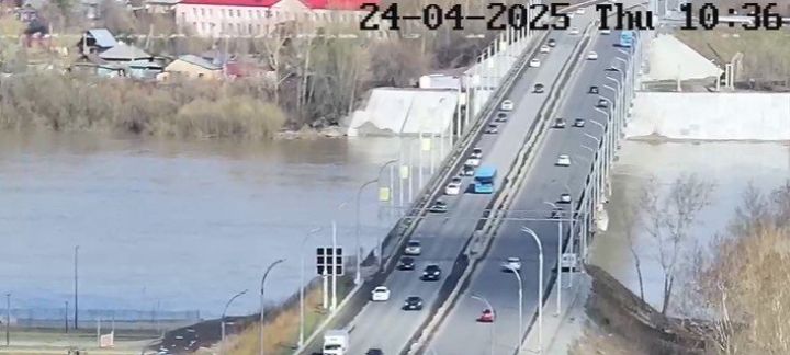 Уровень Томи в Кемерове резко вырос