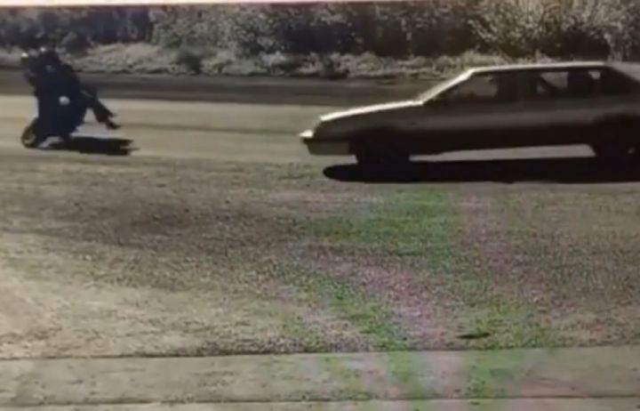 Момент гибели мотоциклиста  в Кемерове попал на видео