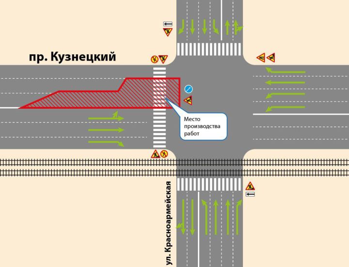 В Кемерове изменится схема движения по Кузнецкому проспекту
