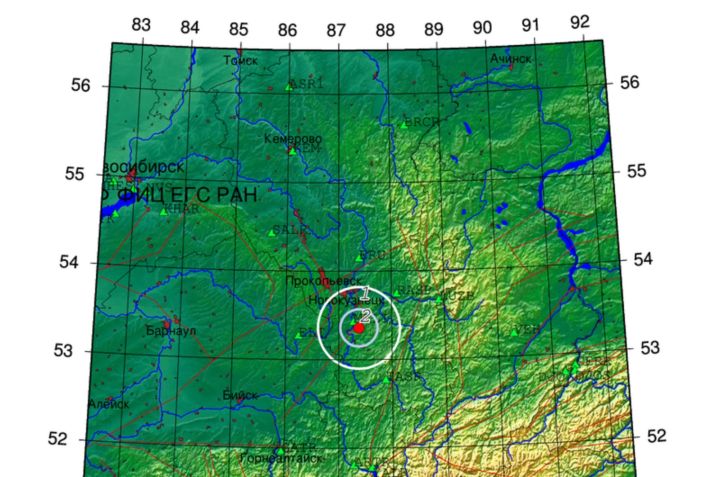 Землетрясение магнитудой 2,7 произошло в Кузбассе
