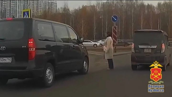 В Кемерове наказали водителя за опасный маневр у пешеходного перехода