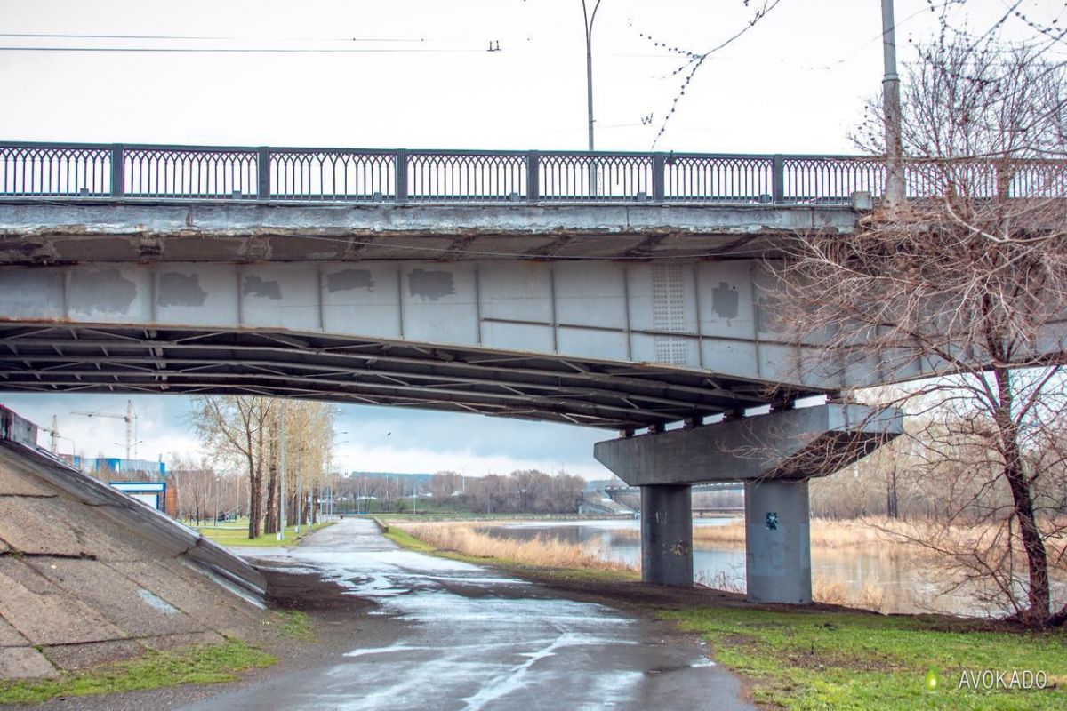 Новый пешеходный мост через Искитимку Кемерово
